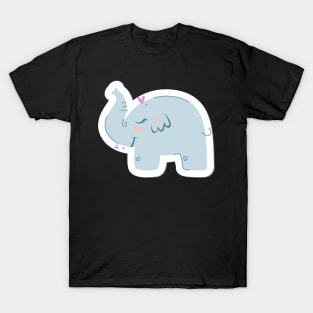 Cute Elephant Art T-Shirt